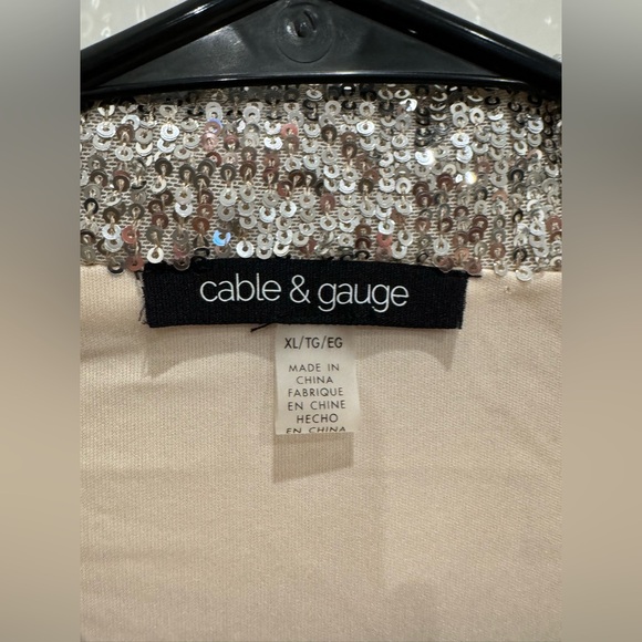 Cable & Gauge Sequin Blazer (XL) - Picture 3 of 6